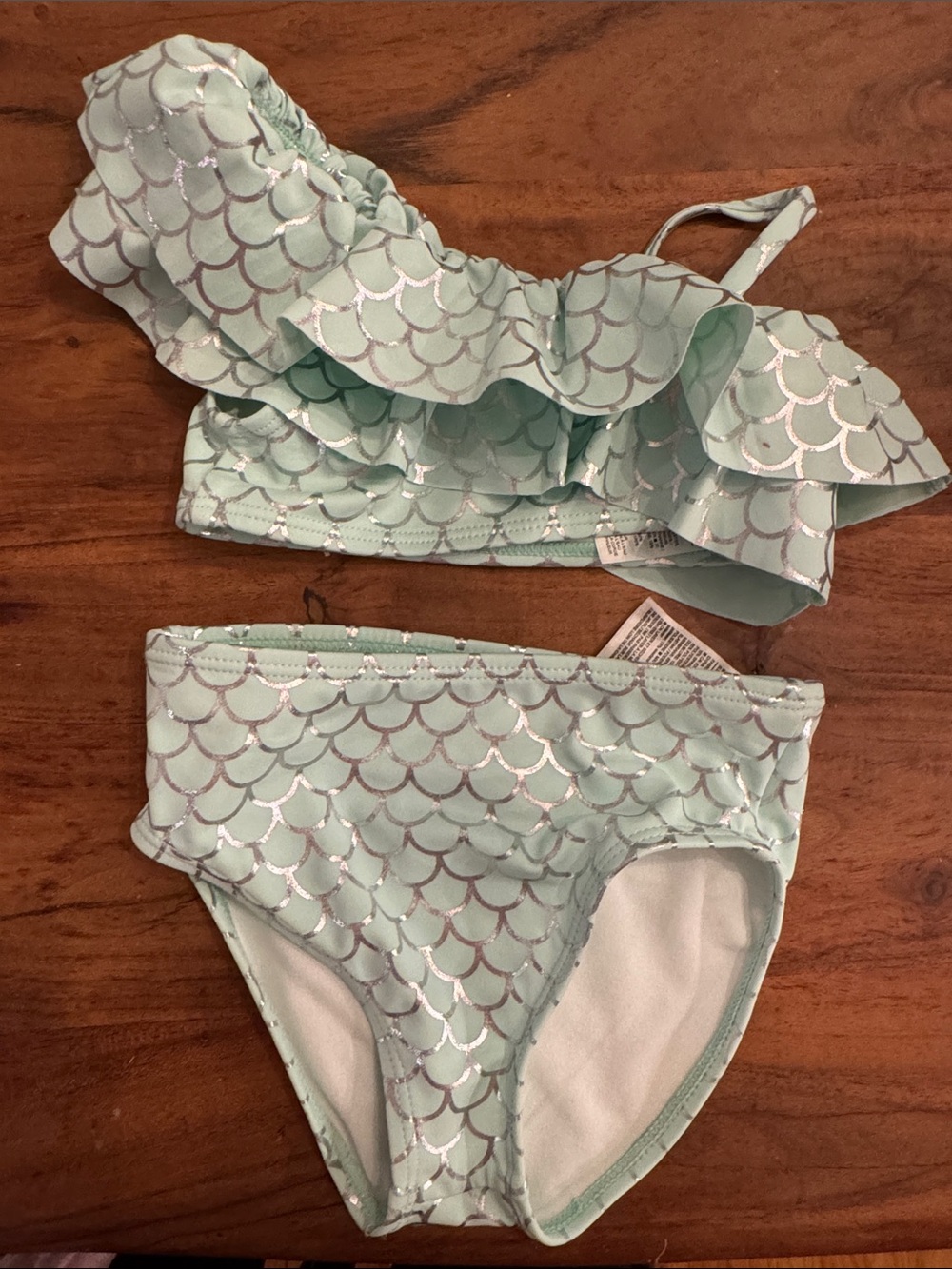 Janie and Jack Mint Green Mermaid Ruffle Two-Piece Swimsuit